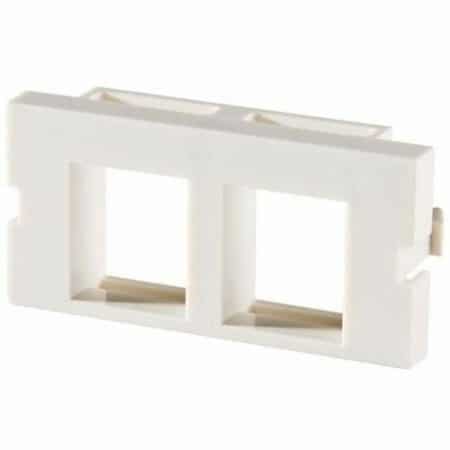 Ortronics KSS2210 Series II Bezel with Keystone Openings, 10-Pack, Fog