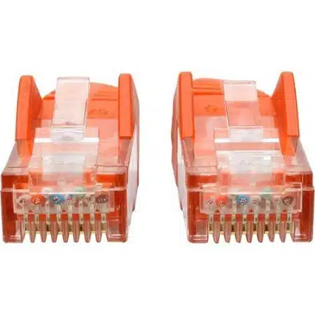 Tripp Lite N201-001-OR CAT6 Snagless Molded Gigabit Ethernet Cable, UTP, RJ45 M/M, 1' (30.5cm), - Image 2