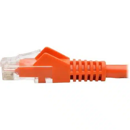 Tripp Lite N201-001-OR CAT6 Snagless Molded Gigabit Ethernet Cable, UTP, RJ45 M/M, 1' (30.5cm), - Image 3