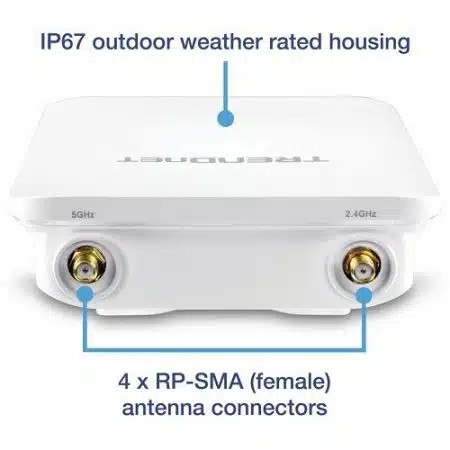TRENDnet TEW-841APBO dBi Wireless AC1300 Outdoor PoE+ Omni-Directional Access - Image 4