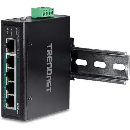 TRENDnet TI-PE50 5-Port Industrial Fast Ethernet DIN-Rail Switch, - Image 5