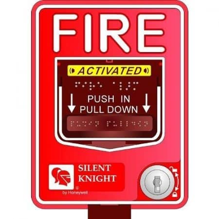 Silent Knight PS-DA Dual Action Pull Station with Key