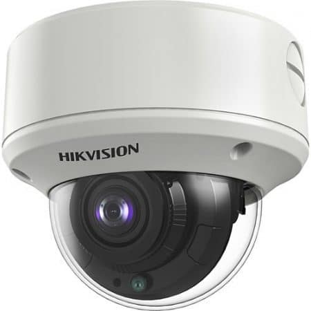 Hikvision DS-2CE59H8T-AVPIT3ZF TurboHD 5MP Outdoor Ultra-Low Light Dome Analog Camera, 2.7-13.5mm Motorized Varifocal Lens,