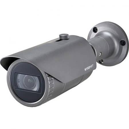 Hanwha HCO-7070RA HD+ Series 4MP Outdoor Analog HD IR Bullet Camera, 3.2-10mm Varifocal Lens, Dark