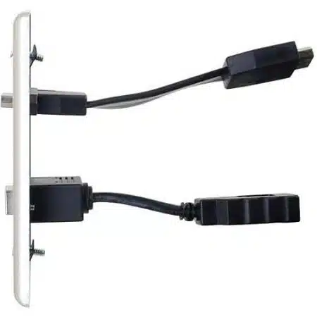 C2G CG39874 HDMI and USB Pass Through Single Gang Wall Plate, Brushed - Image 3