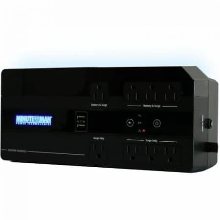 Minuteman EN600GU Enspire-G Series High Protection-Standby UPS with Simulated Sine Wave, USB, 330W,
