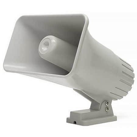 DSC SD-30W Dual-Tone Siren, 6-12VDC, 1100mA, 30W, 120dB Sound Pressure Level, 9" 8" 5.5", ABS Plastic.
