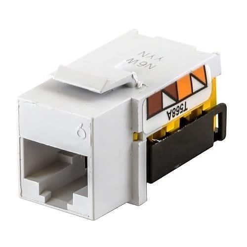Hubbell NSJ6W netSELECT CAT6 Jack, up to 5GBASE-T, 802.3bt PoE, - Image 2