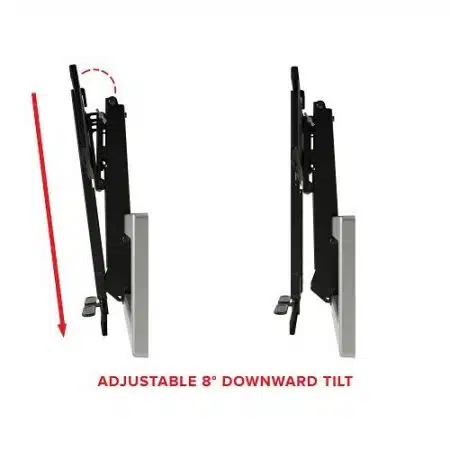 MantelMount MM540 Enhanced Pull Down TV Mount, 35-Degrees Swivel Each way or 60-Degrees One Way, Black - Image 3