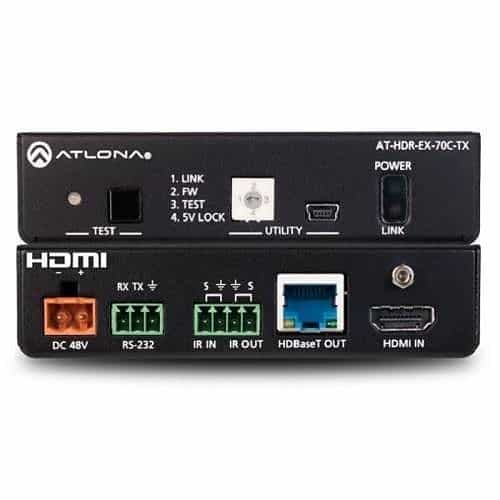 Atlona AT-HDR-EX-70C-KIT 4K HDR HDMI Transmitter and Receiver Set with IR, RS-232, and