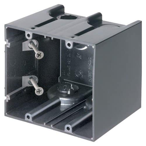 Arlington F102 One Box Non-Metallic Outlet Boxes, Gang, Vertical 42.5" Cubic