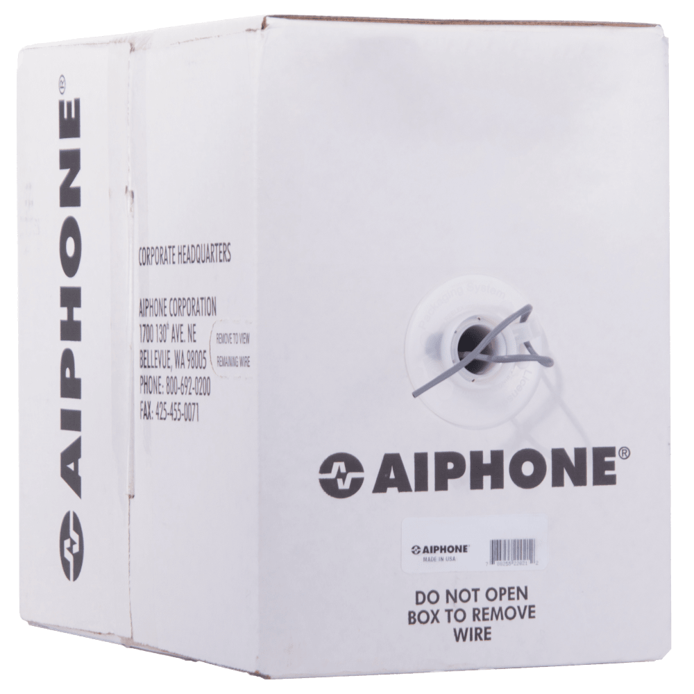 Aiphone 87180450C Wire, 4 Conductor, 18awg, Low Cap, PE, Solid, Non-Shielded, 500 Feet