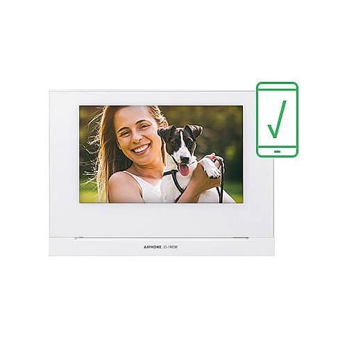 Aiphone JOS-1VW JO Series Mobile-Ready Box Set with Surface-Mount Door Station 7" Video Set, Includes JO-1MDW, JO-DV, - Image 2
