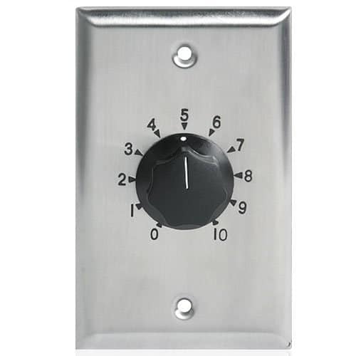 AtlasIED AT100 100W Single Gang Stainless-Steel 70.7V Commercial