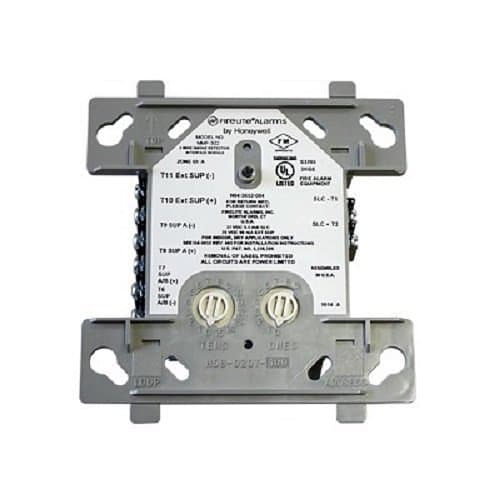 Fire-Lite MMF-302 Standard-Sized Addressable Monitor Module for 2-Wire, 24V, Smoke Detectors on Style (Class A) or Style (Class B)