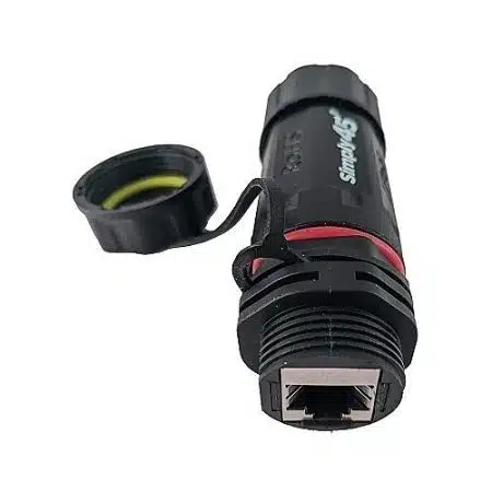 Simply45 S45-WP3201 10G Rated Waterproof RJ45 Panel Mount Coupler for STP/UTP - Image 2