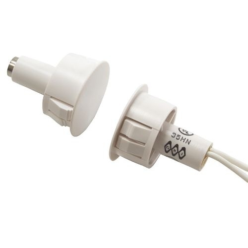 GRI 180RS-12 180RS Series 3/4" Recessed Stubby Steel Door Switch Set, 5/8" Gap, 10W, 200VDC, 0.50 Amp, Closed Loop,