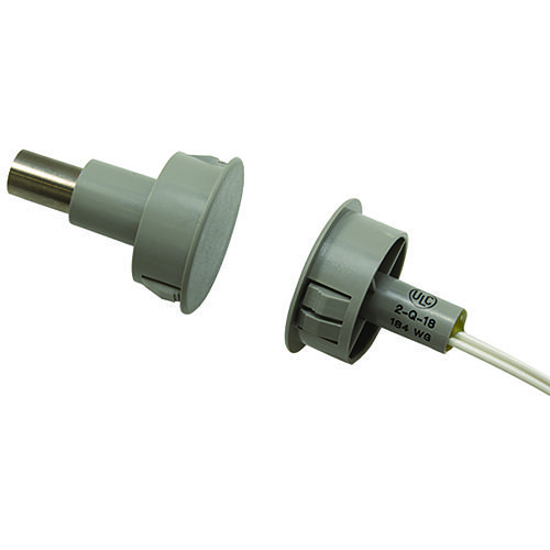 GRI 184-12WG 184 Series 1" Steel Door Recessed Switch Set, Wide Gap, 10W, 200VDC, 0.40 Amp, Closed Loop, N/O, A, and U.L. 10C Fire Rated
