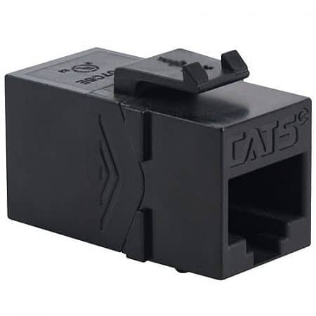 ICC IC107C5EBK CAT5e RJ45 Keystone Coupler, HD Style,