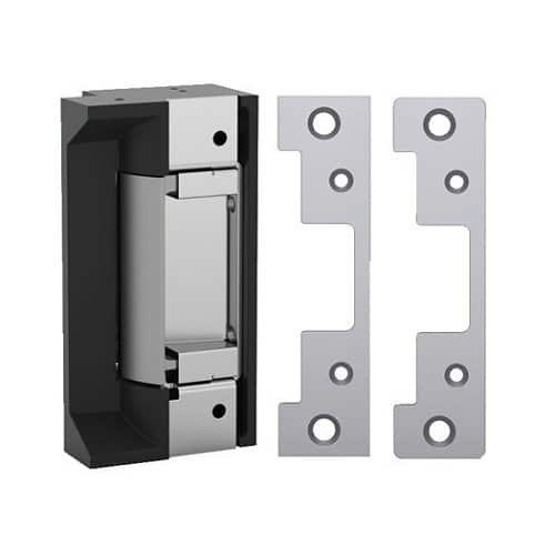 HES 5000C-LBM Electric Strike with Latchbolt Monitor, Low Profile, 12/24VDC, 0.24/0.12A, 1/16" Depth, with 501/501A Faceplate