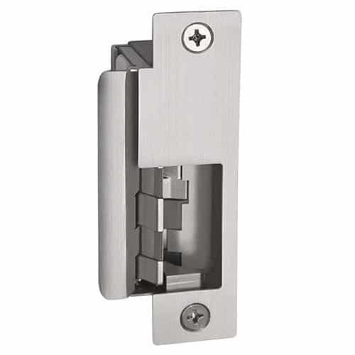 HES 8500-12/24D-630 Electric Strike Body, Fire-Rated, Compact, 12/24VDC, 0.24/0.12A, 5/16" Depth, Satin Stainless Steel, for 8500 Series Electric