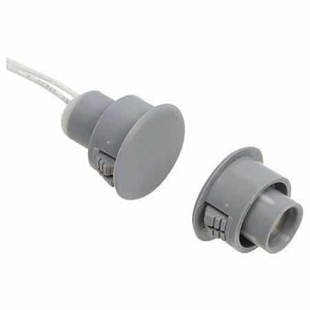 Nascom N1178CG/ST Recessed 3/4" Stubby Switch/Magnet Set for Steel/Wood Doors, Wire Leads,