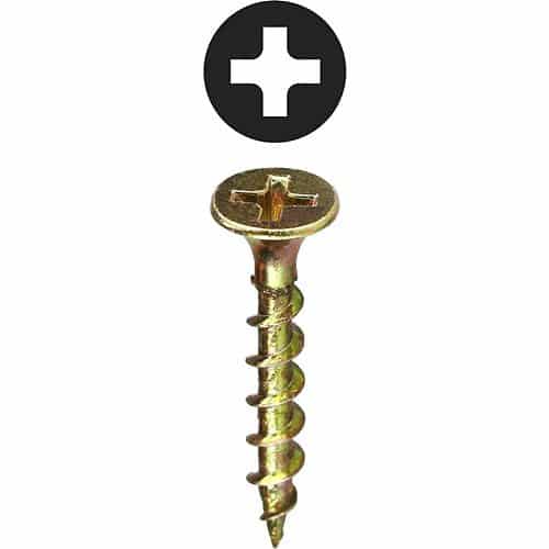 Dottie WRT6114 #6 1-1/4" Phillips Bugle Head Coarse Thread Drywall Screw,