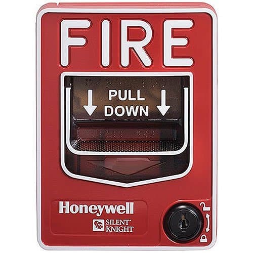 Silent Knight SK-PULL-SA Addressable Single Action Pull Station, Single Pole, SPST, N/O