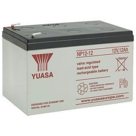 Yuasa NP12-12 12V 12Ah Valve Regulated SLA