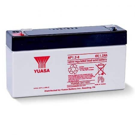 Yuasa NP126 6V, 1.2Ah Rechargeable SLA Battery,