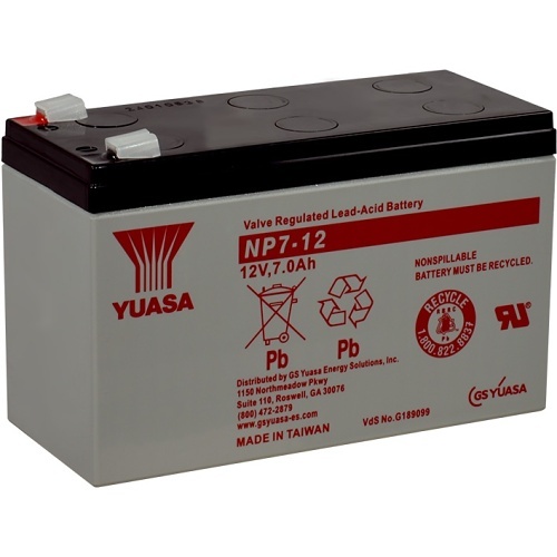 Yuasa NP7-12 TAA 12V 7Ah SLA Battery, TAA