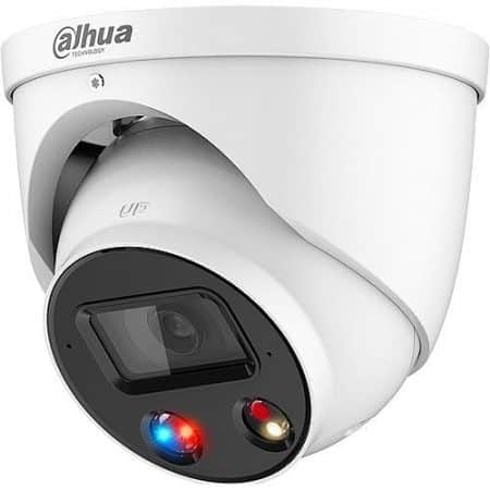 Dahua N43BU82 Lite-Series WizSense 4MP IR Turret IP Camera with Active Alarm and Analytics, 2.8mm Fixed Lens,