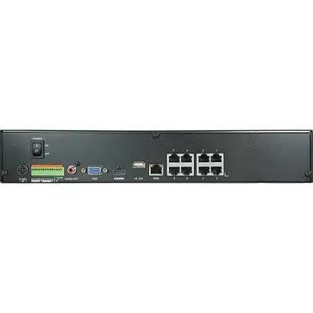 LILIN NVR6208E-2X4TB LILIN NVR6208E 8-Channel PoE 4K Standalone Network Video Recorder, 8TB, NDAA/TAA - Image 4