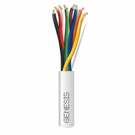 Genesis 31075512 22/8 Stranded Plenum Cable, Unshielded, CL3P, FPLP, CMP, FT6, 500' (152.4m), REELEX Pull Box, Natural