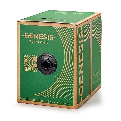 Genesis 32065512 22/6 Stranded Shielded Plenum Cable, CL3P, FPLP, CMP, FT6, 500' (152.4m), REELEX Pull Box, Natural - Image 2