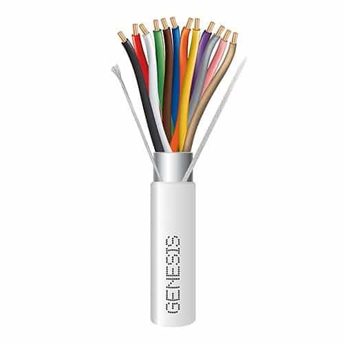 Genesis 32091012 22/12 Stranded Shielded Plenum Cable, CL3P, FPLP, CMP, FT6, 1000' (304.8m), Reel, Natural