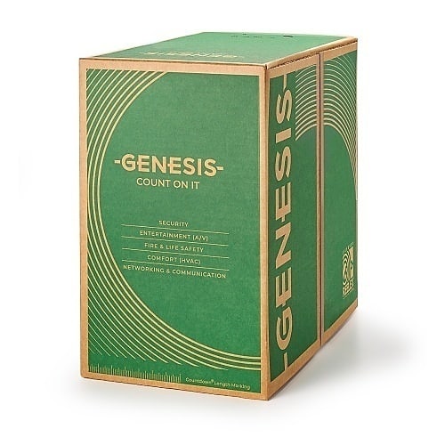 Genesis 54731101 16/2 Stranded Riser Audacious Speaker Cable, Unshielded, CMR, FT4, Sunlight Resistant, CL2R, 1000' (304.8 m), REELEX Pull Box, White - Image 3