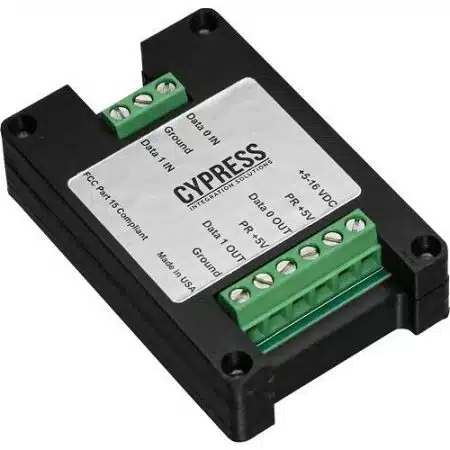 Cypress OPTW-100 Passive Wiegand Splitter 5-16VDC, (Replaces