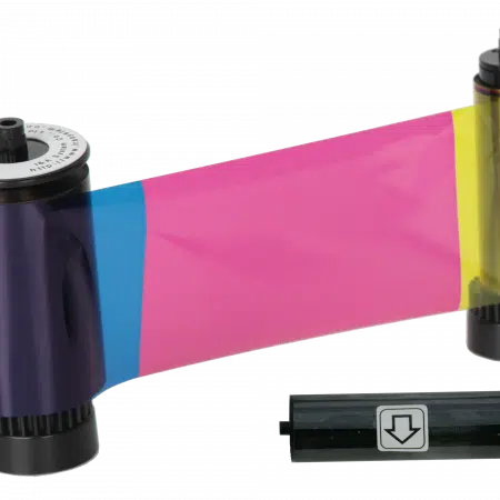 650640 IDP SMART-30 & 50 Series ribbon w/ YMCKO half color, resin black, overlay panel, a cleaning roller & 350 cards