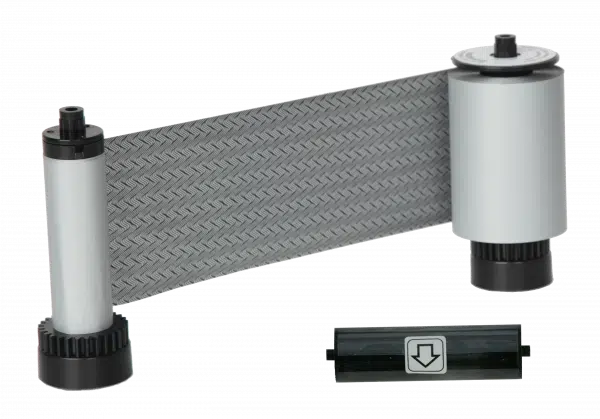 650666 IDP SMART-30 & 50 series, SO scratch-off mono ribbon with a disposable cleaning roller & 1200 cards/roll