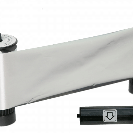 650681 IDP SMART-30 & 50 series, MS resin metallic silver ribbon with a disposable cleaning roller & 1200 cards/roll