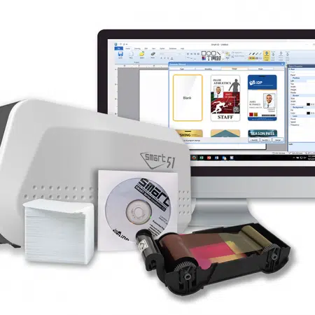 651323K IDP ID card printer kit with enhanced fine image technology and magnetic encoding