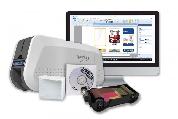651406K IDP duplex ethernet ID card printer bundle w/ enhanced fine image technology