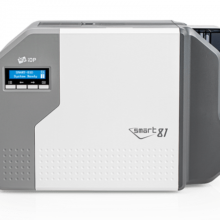 653824K IDP SMART-81HD-D High Definition Retransfer Duplex, 600 dpi Printer with USB & Ethernet ports, Kit: Ribbon, Film, 100 cards
