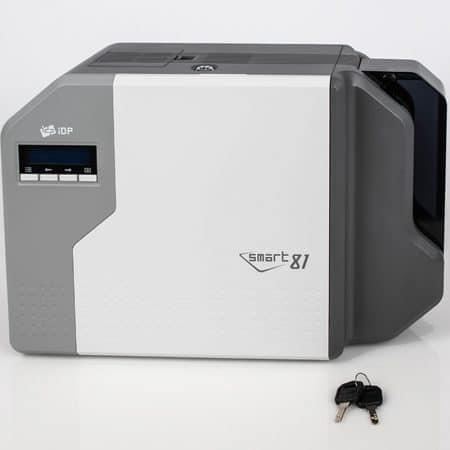 653638 IDP SMART-81S Retransfer Simplex Printer w/ 300 dpi, USB & eth. Ports, Banking Security Features
