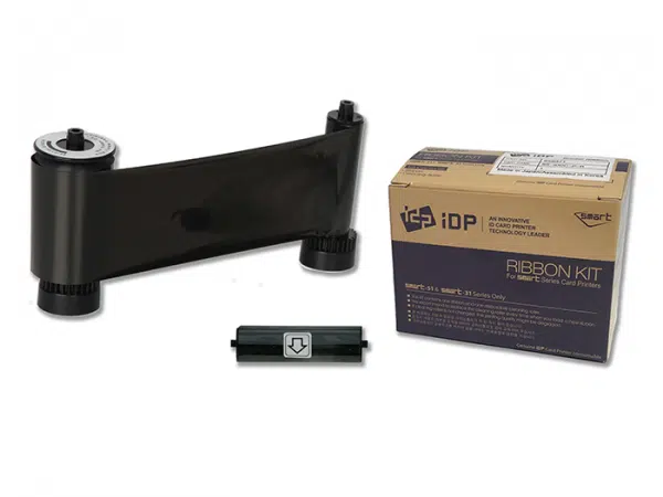 659367 IDP SMART-31 & 51 series K resin black ribbon with cleaning roller and 1200 cards/roll