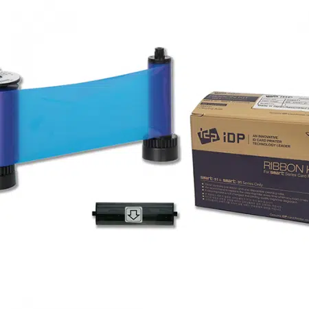 659372 IDP SMART-31 & 51 series B resin blue ribbon with the disposable cleaning roller & 1200 cards/roll