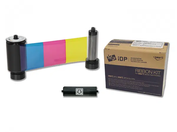 659378 IDP SMART-31 & 51 series YMCKOK half color, resin black, overlay panel ribbon with cleaning roller & 350 cards/roll