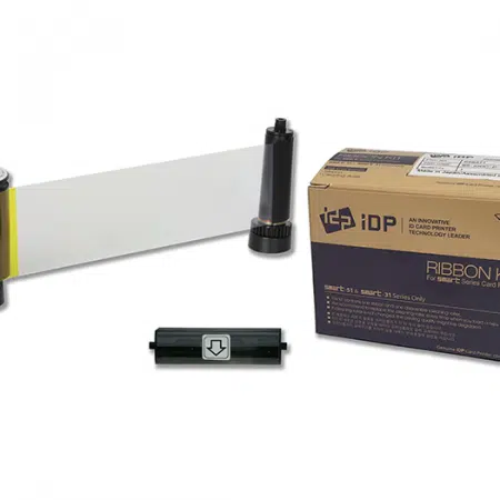 659380 IDP SMART-31 & 51 series YMCFKO full-color and UV panel ribbon with cleaning roller & 200 cards/roll