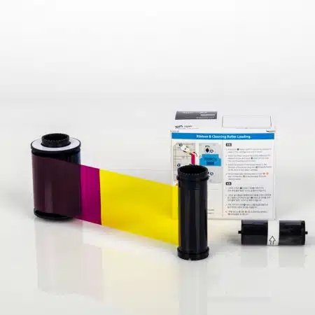 653379 IDP SMART-81 YMCFK / Color Ribbon and Ultraviolet Ribbon, 500 Images. Retransfer film sold separately
